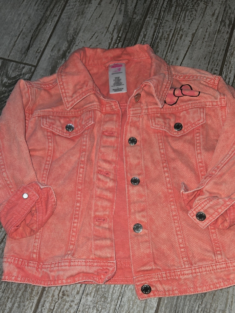Coral Kids Denim Jacket - Minnie Mouse